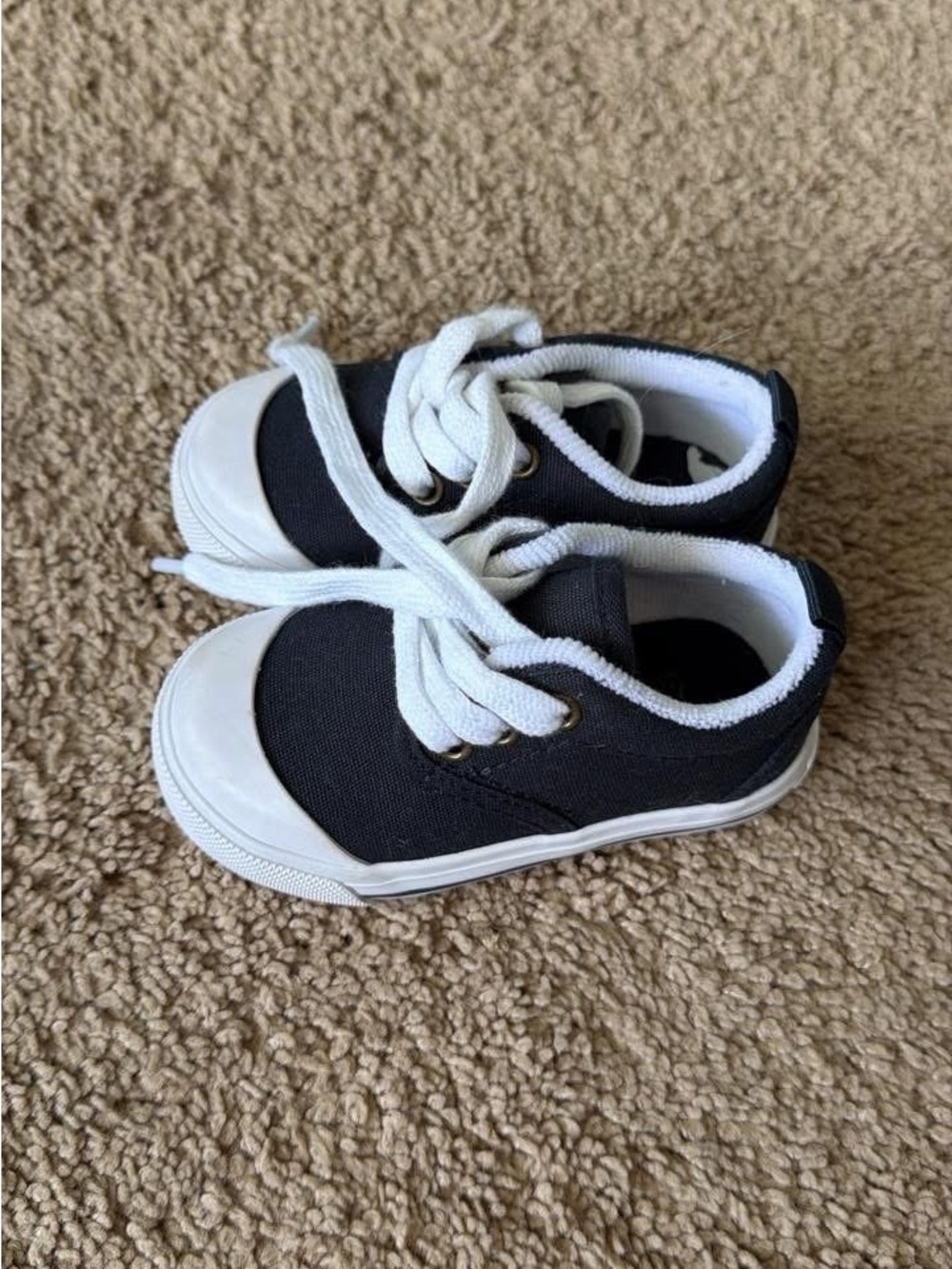 The Beaufort Bonnet Company Black and White Kids Canvas Sneakers